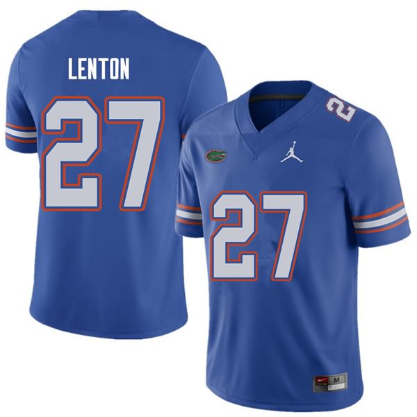 NCAA Florida Gators Quincy Lenton Men's #27 Jordan Brand Royal Stitched Authentic College Football Jersey BXC5264EO